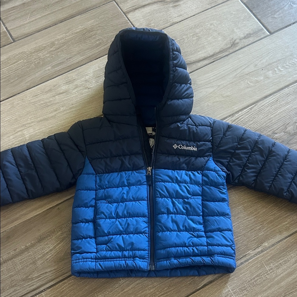 Columbia 3T Powder Lite II Navy and Royal Blue Puffer Jacket